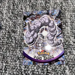 Onix #95 Topps TV Animation Edition Blue Logo Non Holo Pokemon Card - Mint - Image 1