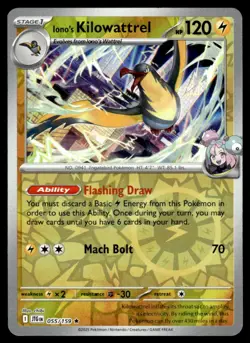 2025 Scarlet & Violet Series - Journey Together Ion's Kilowattrel Rare/Reverse - Image 1