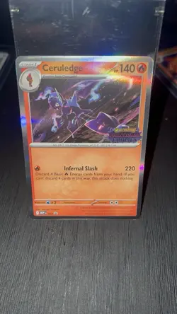 Pokemon Ceruledge Stage 1 Promo Holo Prerelease Me: Mega Evolution 014 140 HP - Image 1