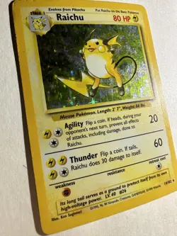 Raichu (14/102) Pokemon Base Set - Holo Rare - TCG HP - Image 4