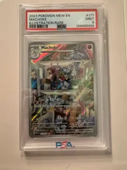 2023 Pokemon SV 151 Machoke Illustration Rare #177/165 PSA 9 - Image 1