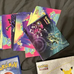 Pokemon Jumbo Card Lot With 25th Anniversary Celebrations Train On Jumbo Binder - Image 4