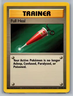 Full Heal Base Set #082/102 Uncommon Pokemon Card - Image 1
