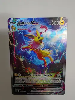 Pokemon TCG Jolteon VMAX Oversized SWSH184 Alt Art Full Art Jumbo Size Promo NM - Image 2