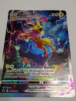 Pokemon TCG Jolteon VMAX Oversized SWSH184 Alt Art Full Art Jumbo Size Promo NM - Image 3