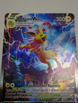 Pokemon TCG Jolteon VMAX Oversized SWSH184 Alt Art Full Art Jumbo Size Promo NM - Image 4