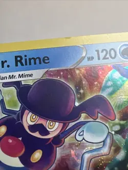 HD SWIRL Galarian Mr. Rime SWSH079 Sword & Shield Promo AUTHENTIC Pokemon Card 2 - Image 4