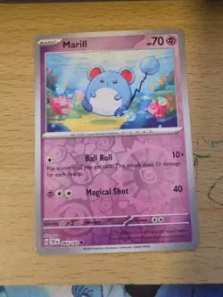 Marill 064/162 Reverse Holo SV5: Temporal Forces Pokemon TCG - Image 1
