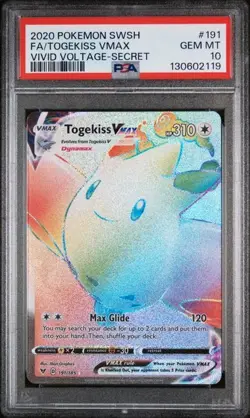 Togekiss VMAX 191/185 Pokemon Vivid Voltage PSA 10 - Image 2