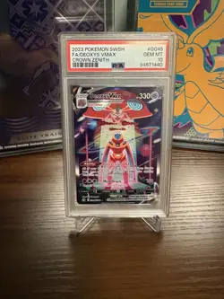 2023 POKEMON SWORD & SHIELD CROWN ZENITH #GG45 FULL ART/DEOXYS VMAX PSA 10 - Image 1