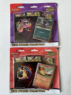 Pokemon TCG Ascended Heroes Tech Sticker Collection SET OF 2 New And sealed - Image 1