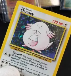 [Error] [MP] English Base Set Unlimited Chansey 3/102 Holo Pokemon TCG - Image 1