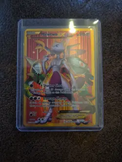 2016 Pokemon XY BREAKthrough Mewtwo EX 164/162 Full Art Secret Rare LP/MP - Image 1