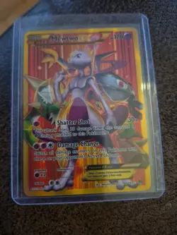 2016 Pokemon XY BREAKthrough Mewtwo EX 164/162 Full Art Secret Rare LP/MP - Image 2