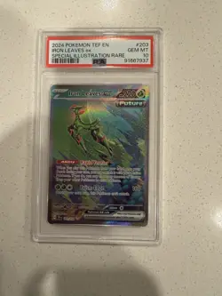 Pokemon TCG Iron Leaves EX Scarlet & Violet Temporal Forces 203/162 - Image 1