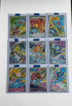 Pokemon Set of 9 - First Partner Illustration Collection Promo 30th Anniversary - Image 1