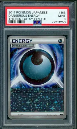 PSA 9 Dangerous Energy Reverse Holo Japanese The Best of XY 168/171 Pokemon - Image 1