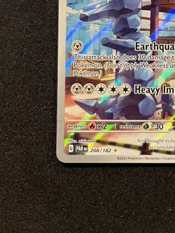 Pokemon TCG Steelix 208/182 Illustration Rare Paradox Rift Pokemon Near Mint - Image 5