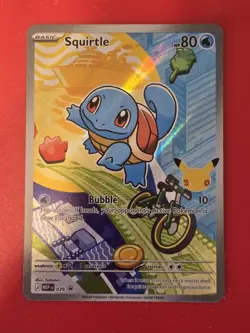 Pokemon Squirtle 30th anniversary gen 1 first partner black star promo 39 NM - Image 1