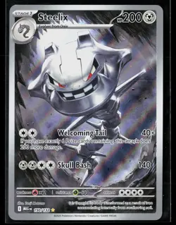 Steelix 150/132 Illustration Rare Mega Evolution Pokemon NM - Image 1