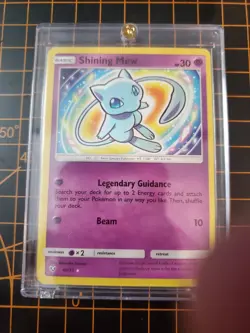 Shining Mew Holo Card 40/73 Shining Legends Series Pokemon TCG NM With Gard Case - Image 1