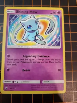 Shining Mew Holo Card 40/73 Shining Legends Series Pokemon TCG NM With Gard Case - Image 2
