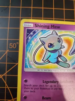 Shining Mew Holo Card 40/73 Shining Legends Series Pokemon TCG NM With Gard Case - Image 4