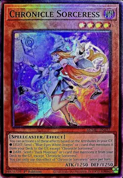 Yugioh Chronicle Sorceress MZMU-EN032 - Super Rare - 1st Edition NM - Image 1