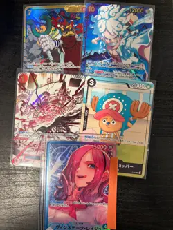 One Piece TCG JPN Lot OP03-122 OP05-119 SEC Alt Art OP10-019 P-065 OP06-042 L NM - Image 1