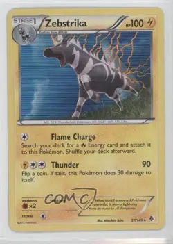 Zebstrika Pokemon Black & White Boundaries Crossed #57 - Image 1