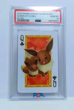 PSA10 Eevee Club's Queen Pokemon Center Nagoya Playing Cards - Image 1