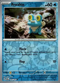 Froakie 056/167 Common Twilight Masquerade Pokemon Reverse Holo Near Mint - Image 1