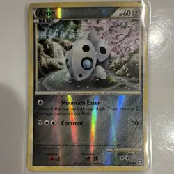 Pokemon TCG Aron Common Reverse Holo 56/102 Triumphant English - Image 1