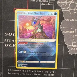 Pokemon Radiant Greninja 046/189 Holo Rare Prize Pack Series NM - Image 1