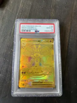 Pokemon TCG Mega Lucario ex Mega Hyper Rare Holo 188/132 PSA 10 - Image 1