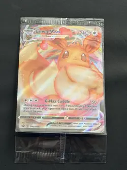 SEALED Eevee VMAX SWSH087 Black Star Promo Full Art Holo Pokemon TCG 2021 NM - Image 1
