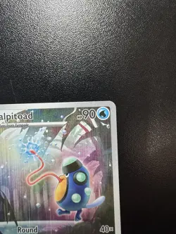 Pokemon Black Bolt Palpitoad #104/086 Full Art Illustration Rare - Image 4