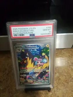 2025 Pokemon Jtg En Iono's Kilowattrel Illustration Rare Psa 10 - Image 1