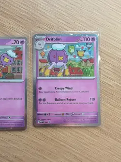 Pokemon TCG Drifloon 005 and Drifblim 006 Mega Evolution Black Star Promo - Image 3