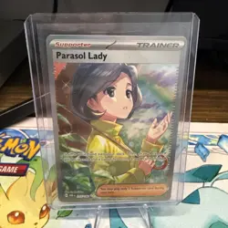 Pokemon TCG Parasol Lady 255/182 Secret Rare Paradox Rift - Image 1