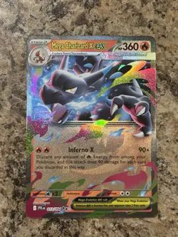 Pokemon TCG Mega Charizard X EX Phantasmal Flames 013/094 Holo 360 HP - Image 1