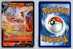 Reshiram Pokemon TCG Silver Tempest Ultra Rare 024/195 Pokemon NM Foil - Image 3