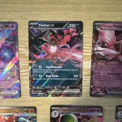 Pokemon TCG EX Holo Lot - Zekrom, Mimikyu, Yveltal, Mewtwo, Mandibuzz - 9 - Image 4