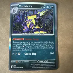 Pokemon Phantasmal Flames Toxtricity 068/094 Holo NM - Image 1