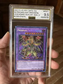 Predaplant Triphyoverutum Limited Edition LDS3-EN076 Yu-Gi-Oh! Graded AGS 9.5 - Image 2