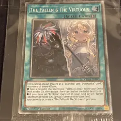 YUGIOH The Fallen & The Virtuous (CH01-EN019) Starlight Rare 1st Edition NM Card - Image 3