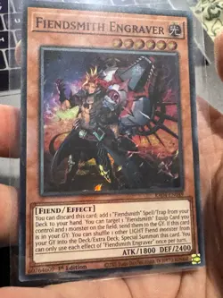 Fiendsmith Engraver RA04-EN049 Super Rare 1st Edition NM Yugioh - Image 2
