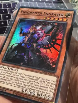 Fiendsmith Engraver RA04-EN049 Super Rare 1st Edition NM Yugioh - Image 3