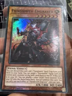 Fiendsmith Engraver RA04-EN049 Super Rare 1st Edition NM Yugioh - Image 4