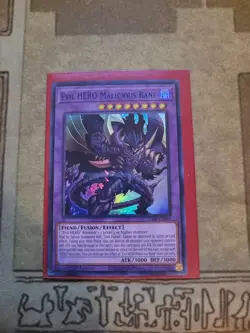 YUGIOH EVIL HERO MALICIOUS BANE LDS3-EN033 ULTRA 1ST ED NM PURPLE - Image 1